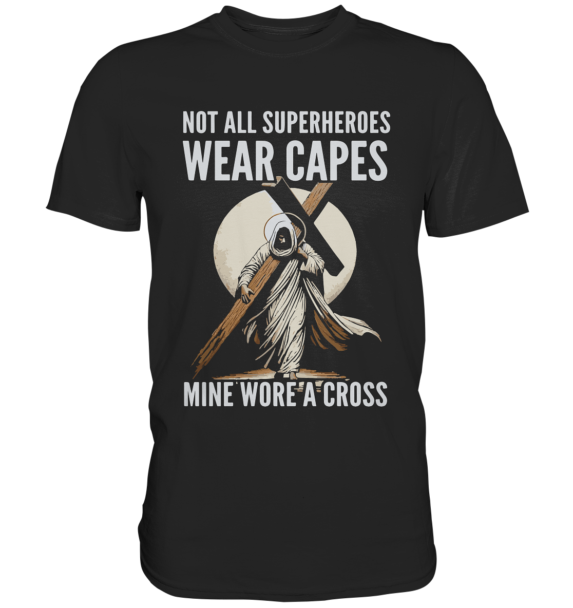 My Superhero Wore a Cross - Premium Shirt