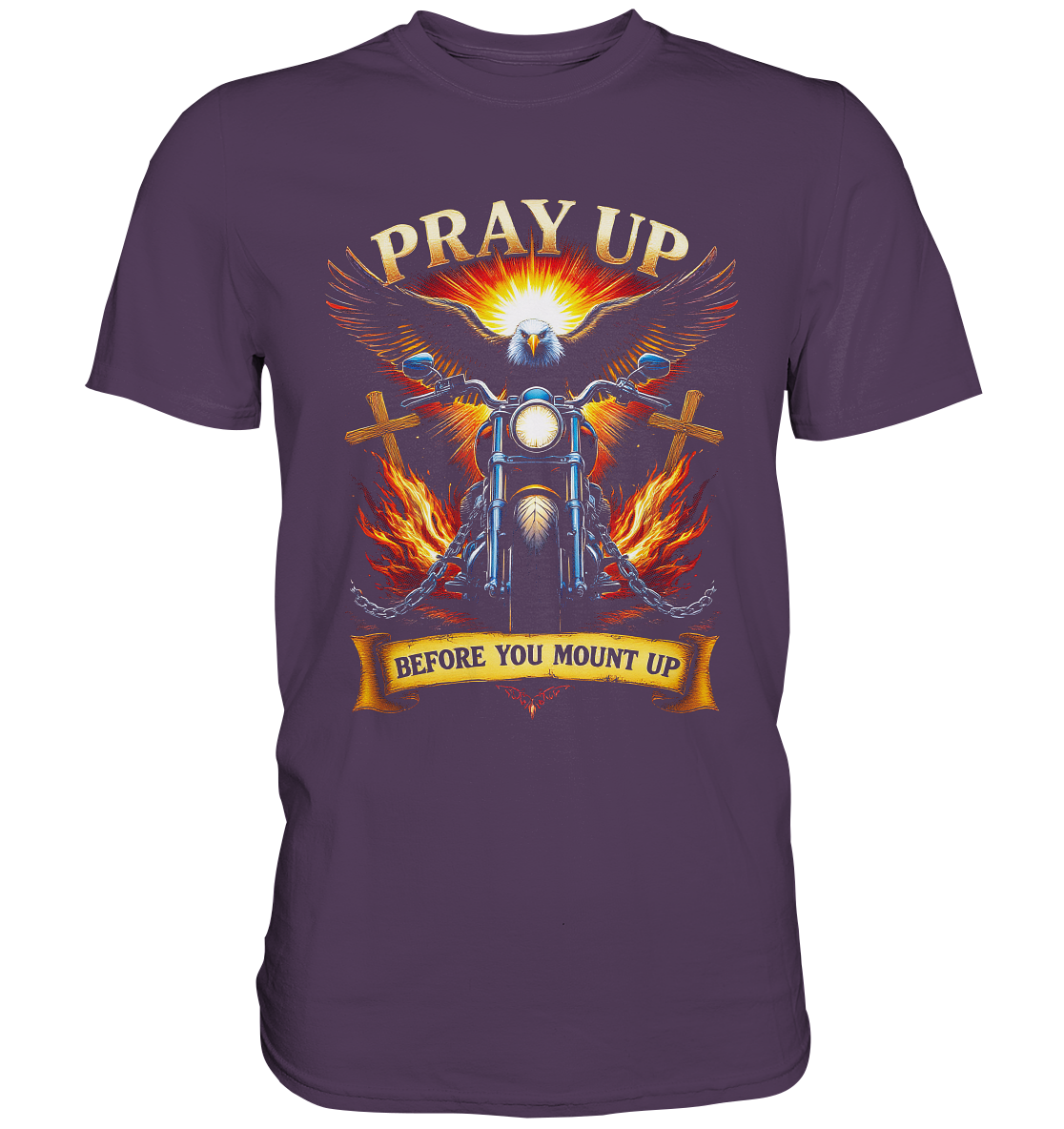 Pray Up, Before You Mount Up - Premium Shirt