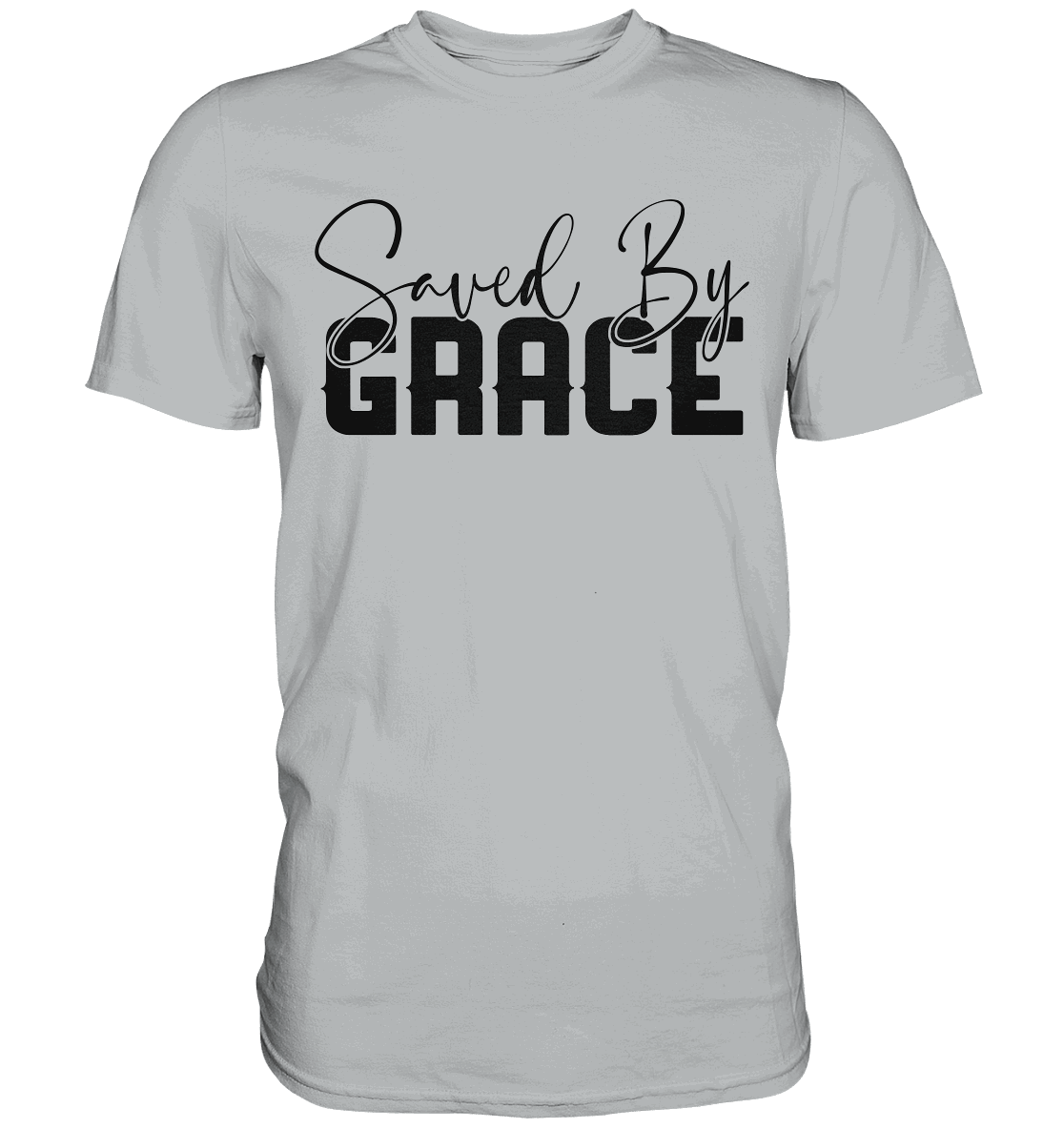 Saved by Grace – Ein kraftvolles Glaubensstatement - Premium Shirt