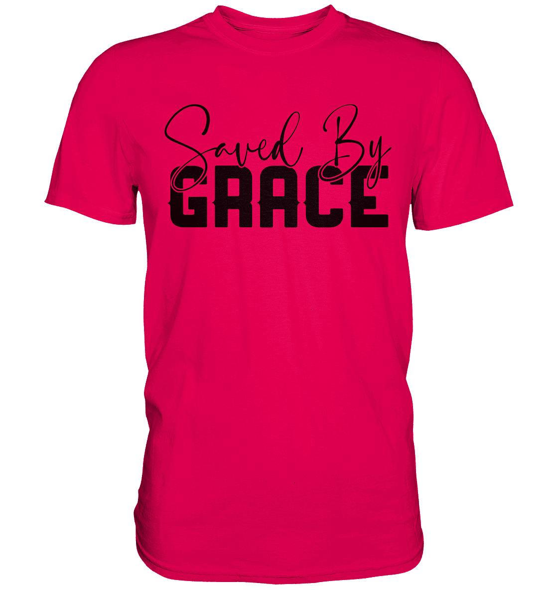 Saved by Grace – Ein kraftvolles Glaubensstatement - Premium Shirt