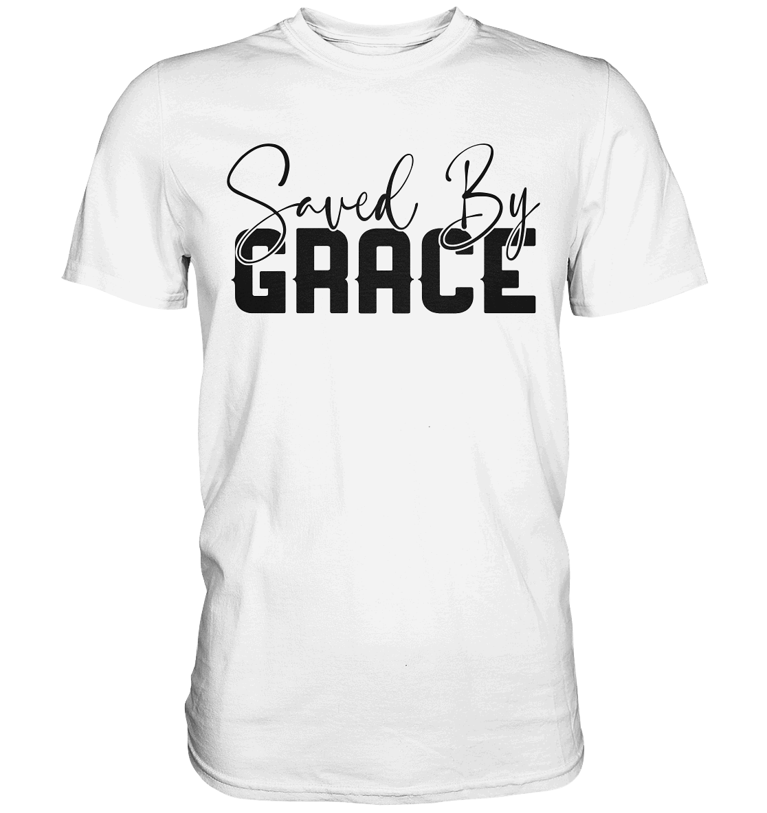 Saved by Grace – Ein kraftvolles Glaubensstatement - Premium Shirt