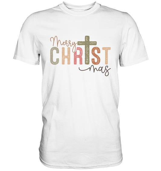 Merry CHRISTmas – Christ im Mittelpunkt - Premium Shirt