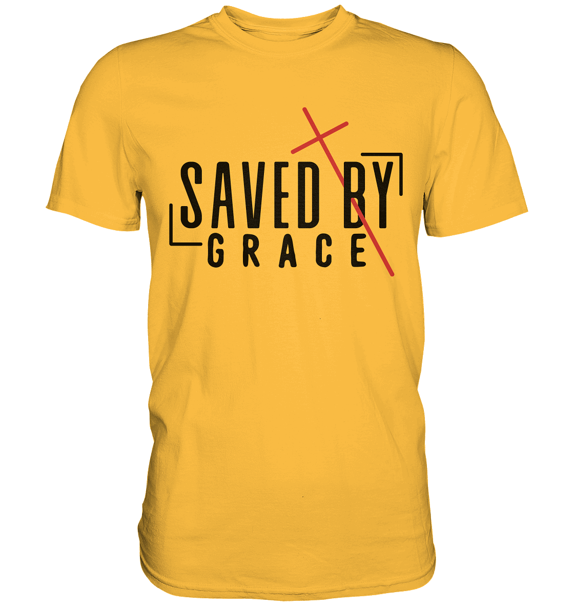 Saved by Grace – Ein kraftvolles Statement des Glaubens - Premium Shirt