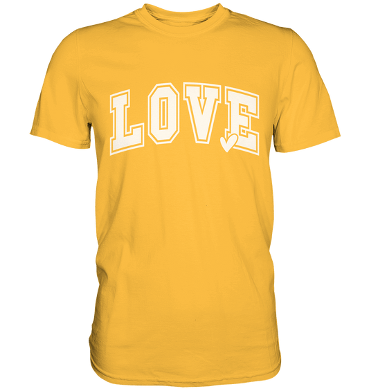 "Love" – das Design, das Herzen spricht! - Premium Shirt