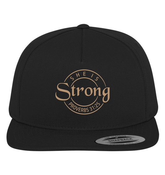 She is strong - Proverbs 31:25 - Premium Snapback