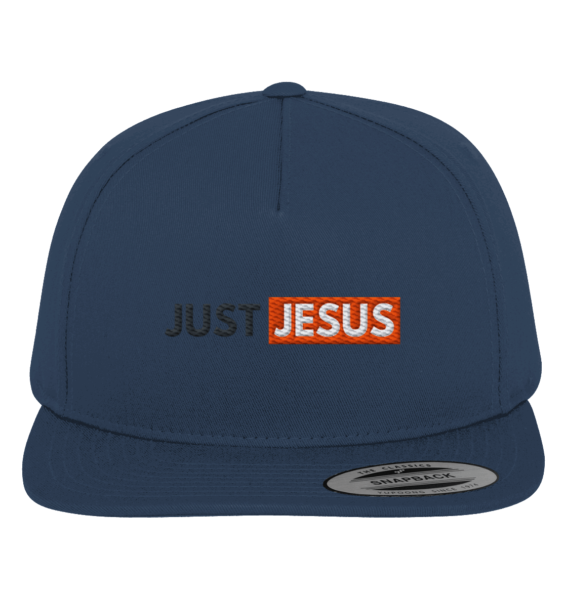 Just Jesus – Der Mittelpunkt unseres Glaubens (Stick) - Premium Snapback