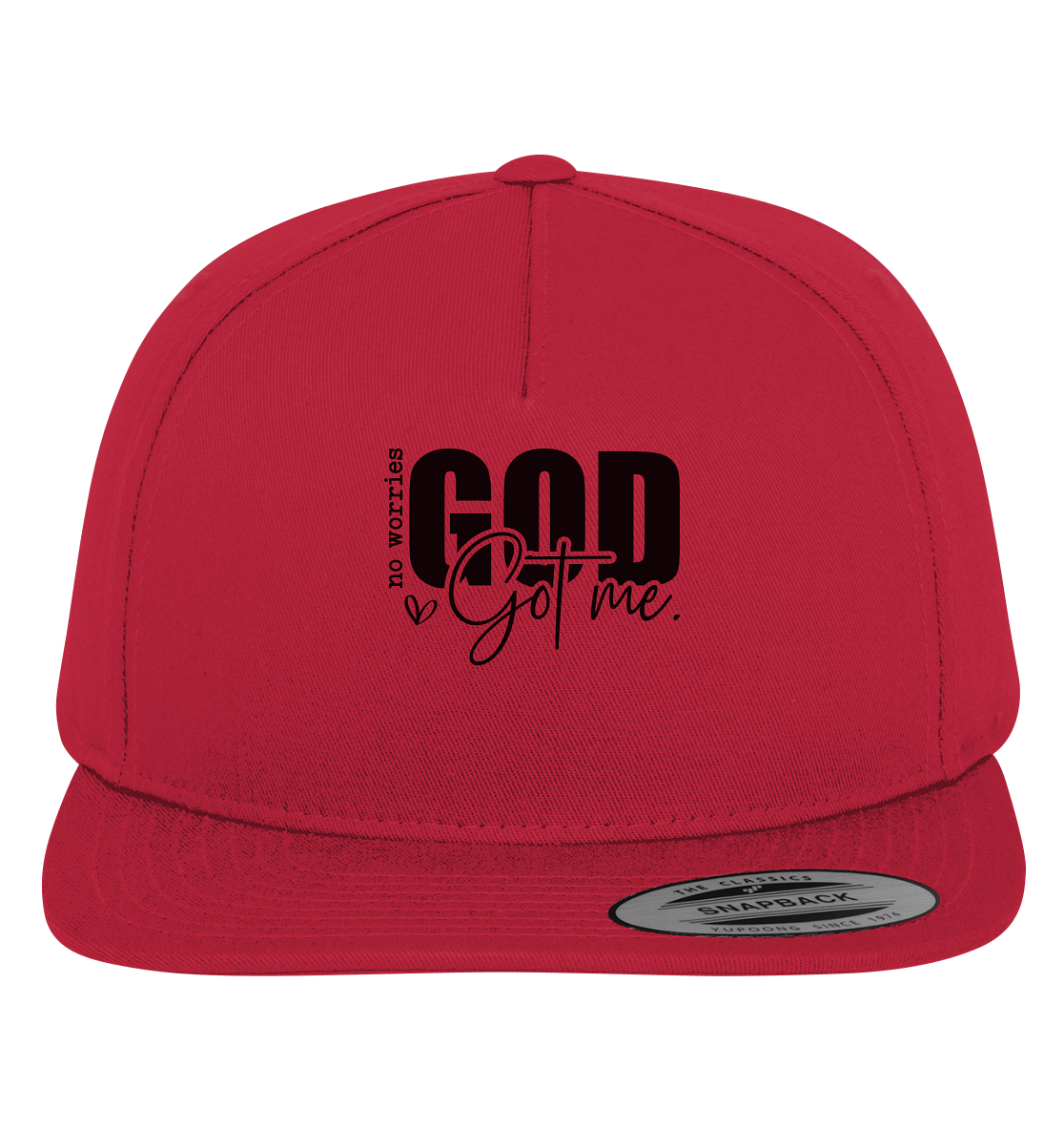 No worries, God holds me tight - Premium Snapback