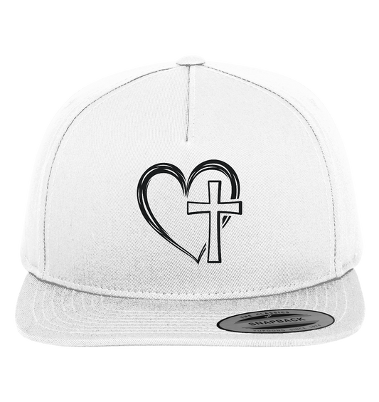 Heart &amp; Cross Design - Premium Snapback