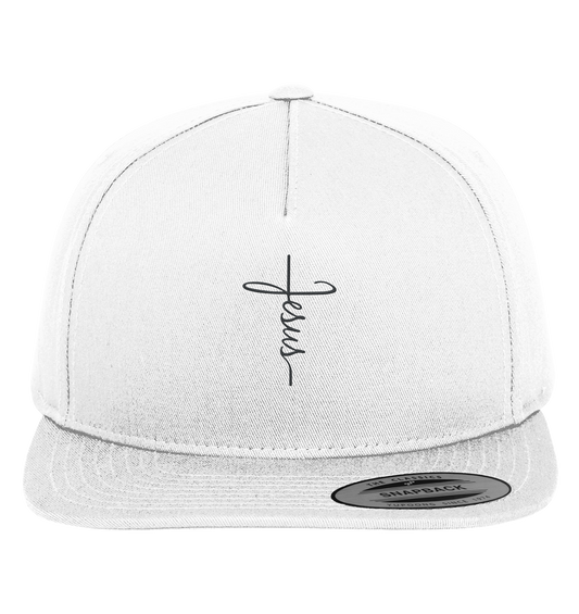 Cross with Jesus Writing - Premium Snapback (Stick)