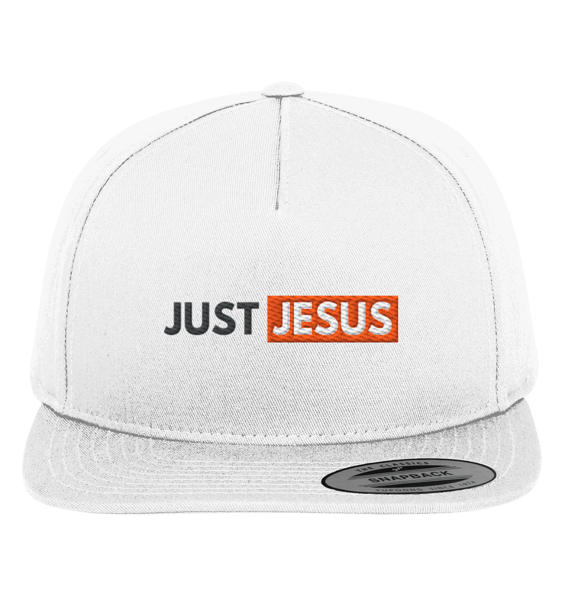 Just Jesus – Der Mittelpunkt unseres Glaubens (Stick) - Premium Snapback