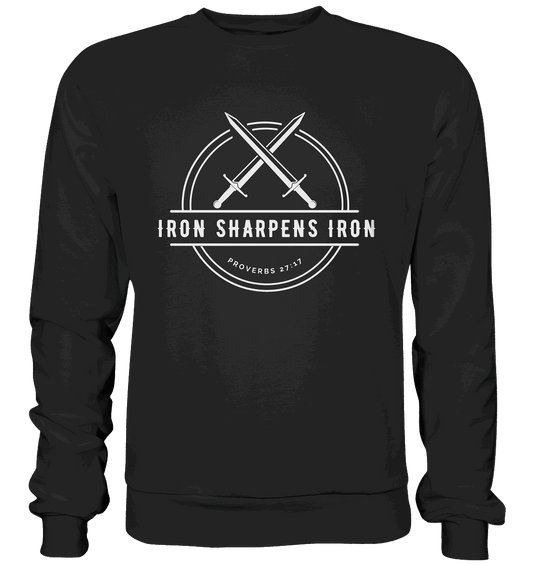 Eisen schärft Eisen - Inspiriert von Sprüche 27:17 - Premium Sweatshirt