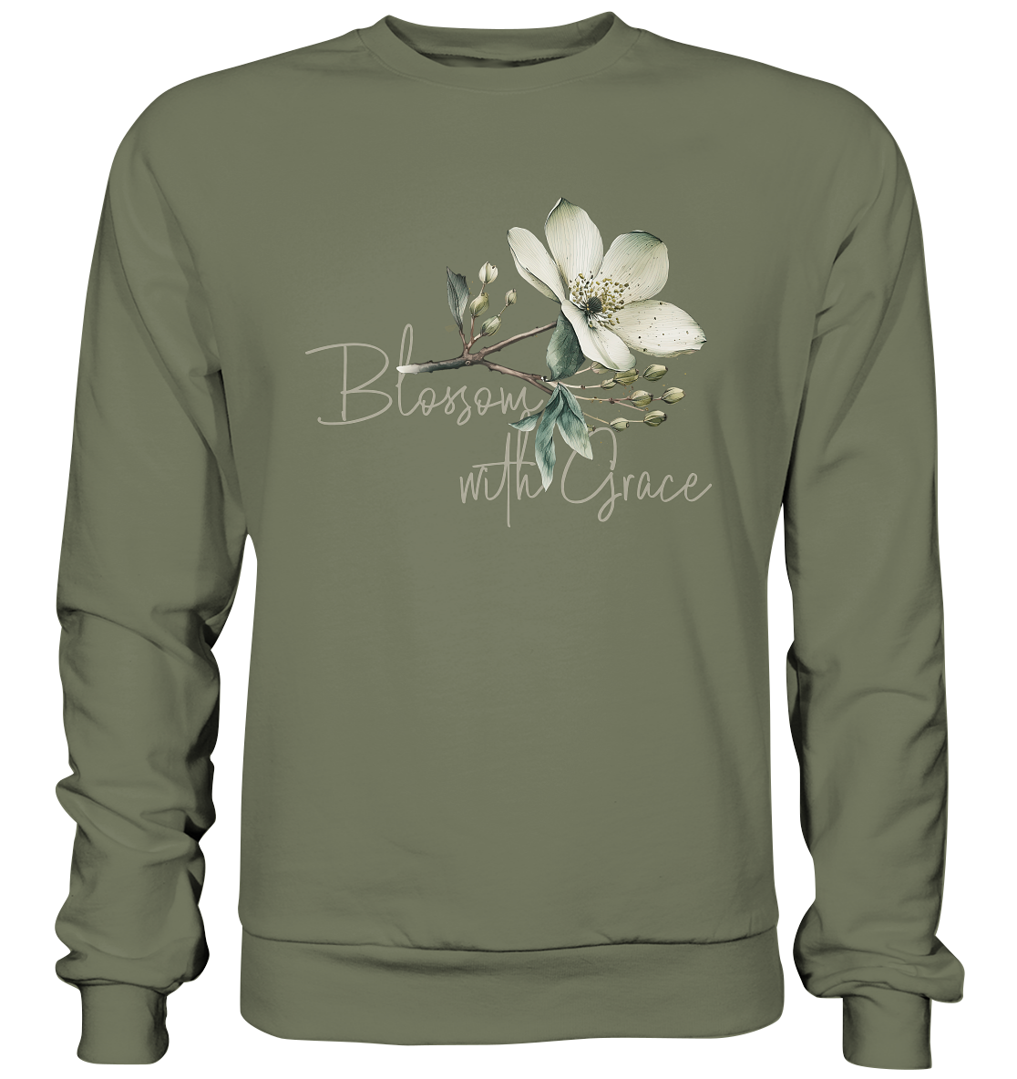 Blossom with Grace - Premium Sweatshirt