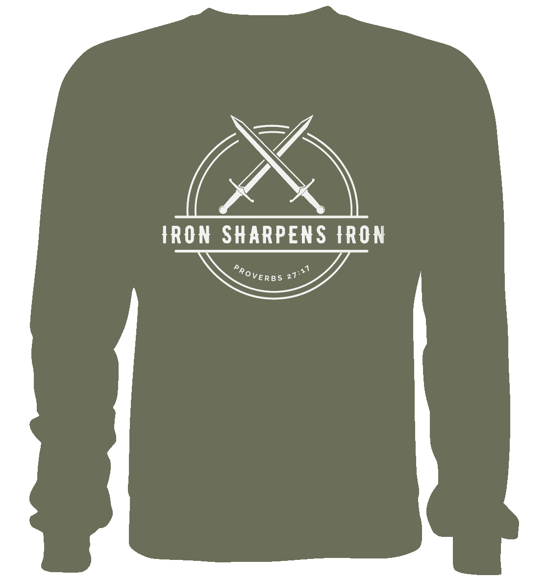 Eisen schärft Eisen - Inspiriert von Sprüche 27:17 - Premium Sweatshirt