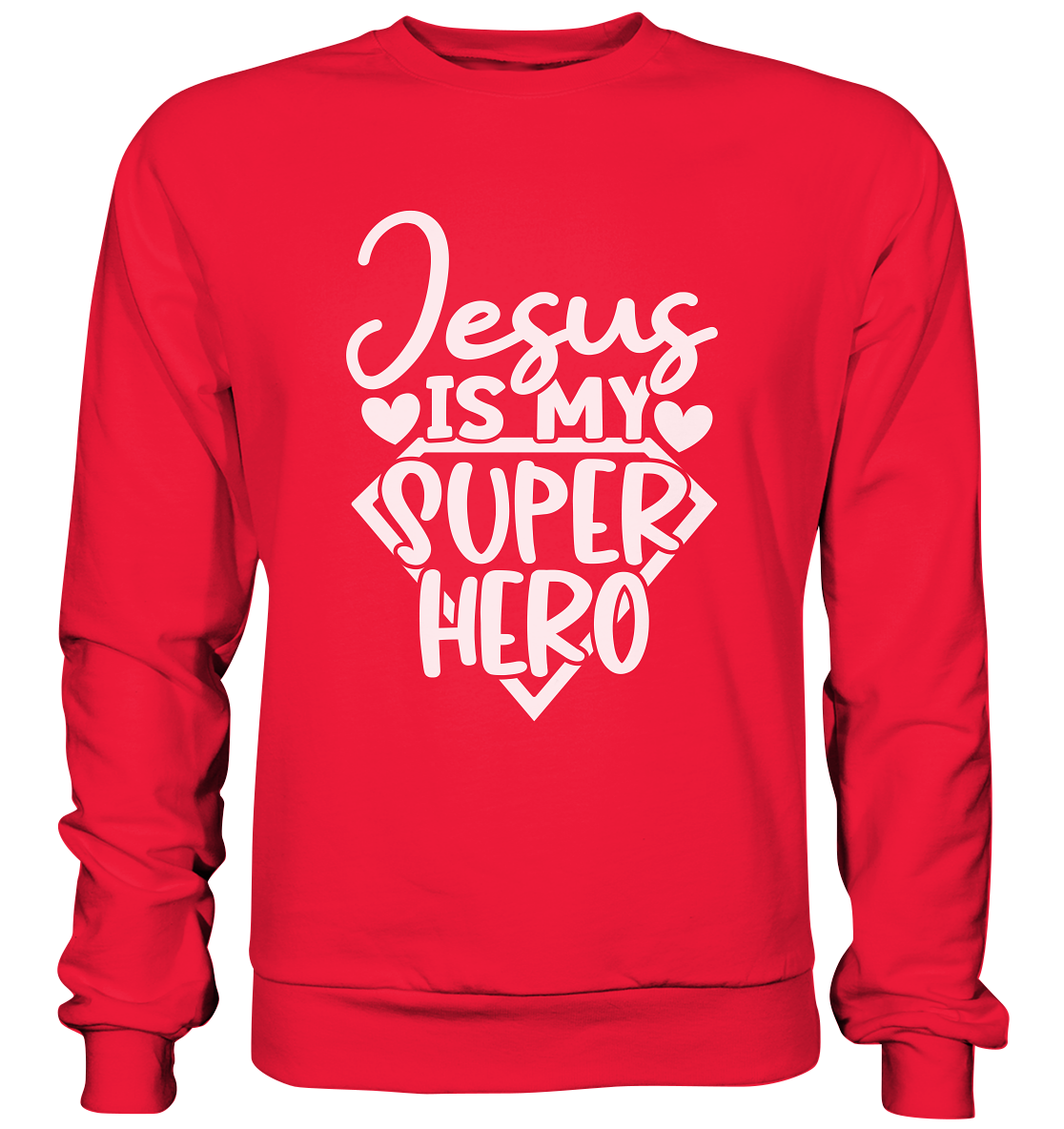 Jesus ist mein Superheld - Premium Sweatshirt