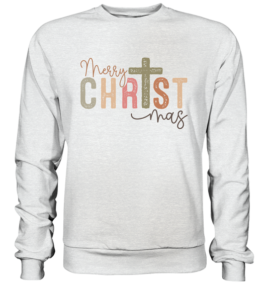 Merry CHRISTmas – Christ in the Center - Premium Sweatshirt