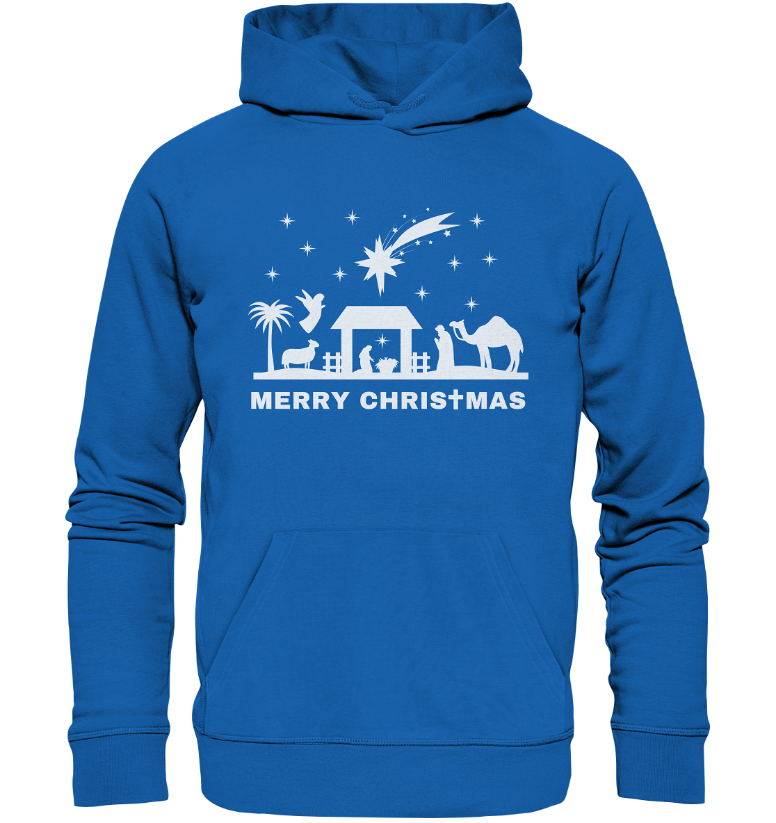 Merry Christmas - Frohe Weihnachten (Krippe Edition) - Premium Unisex Hoodie