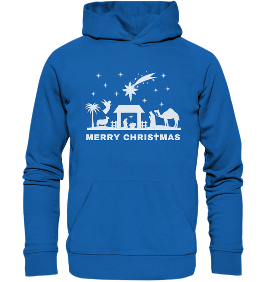 Merry Christmas - Frohe Weihnachten (Krippe Edition) - Premium Unisex Hoodie