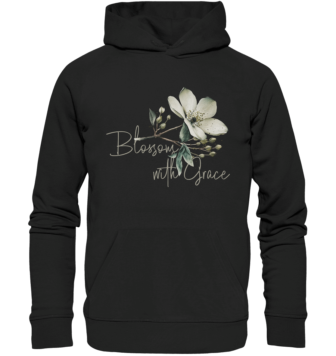 Blossom with Grace - Premium Unisex Hoodie