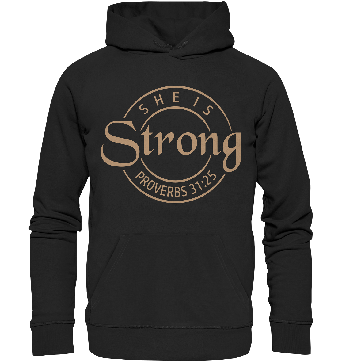 Sie ist stark - Sprüche 31,25 - Premium Unisex Hoodie