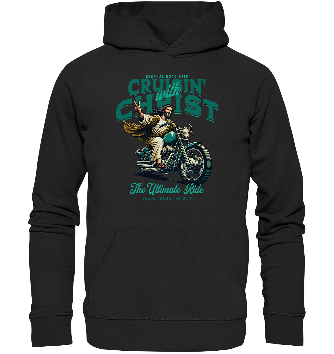 Eternal Road Trip – Cruisin' with Christ - Premium Unisex Hoodie