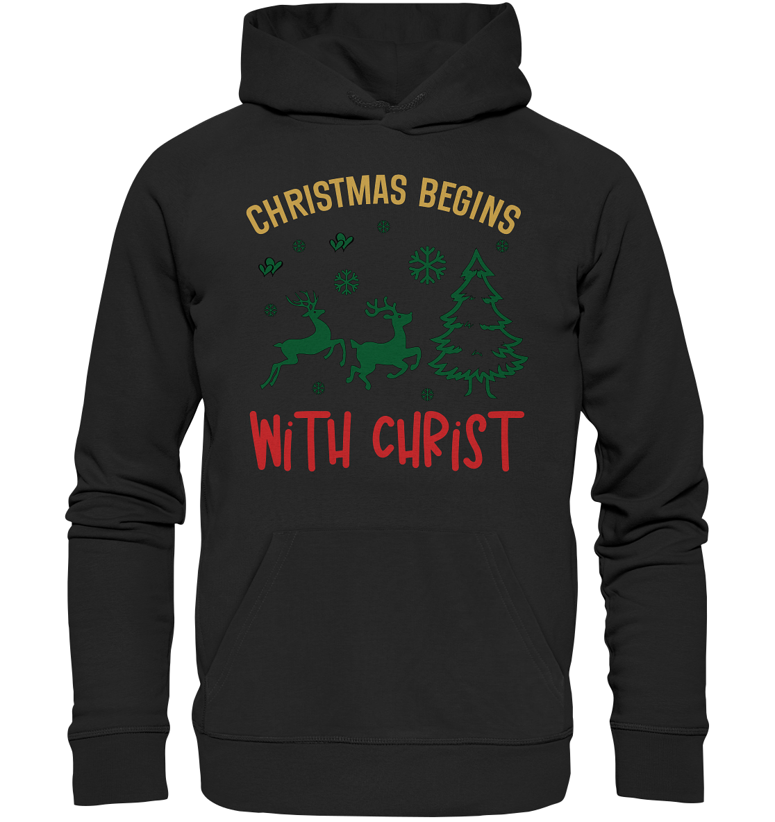 Christmas Begins with CHRIST - Premium Unisex Hoodie