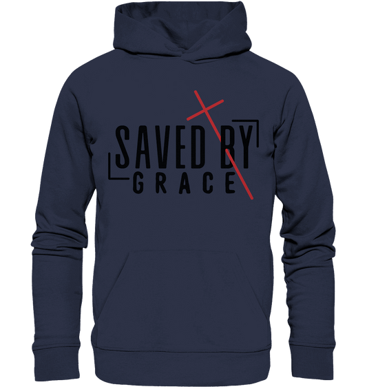 Saved by Grace – Ein kraftvolles Statement des Glaubens - Premium Unisex Hoodie