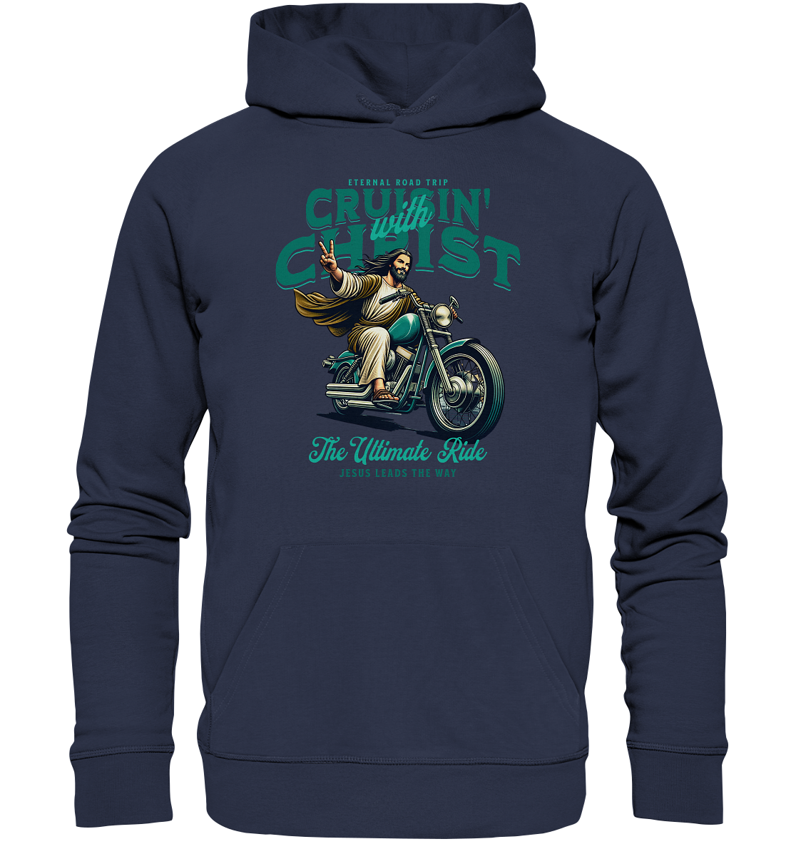 Eternal Road Trip – Cruisin' with Christ - Premium Unisex Hoodie