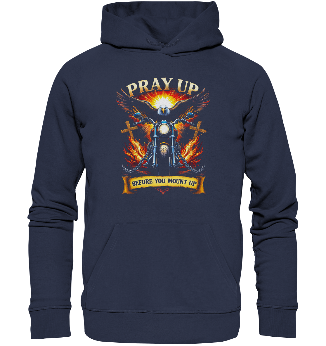 Pray Up Before You Mount Up - Premium Unisex Hoodie