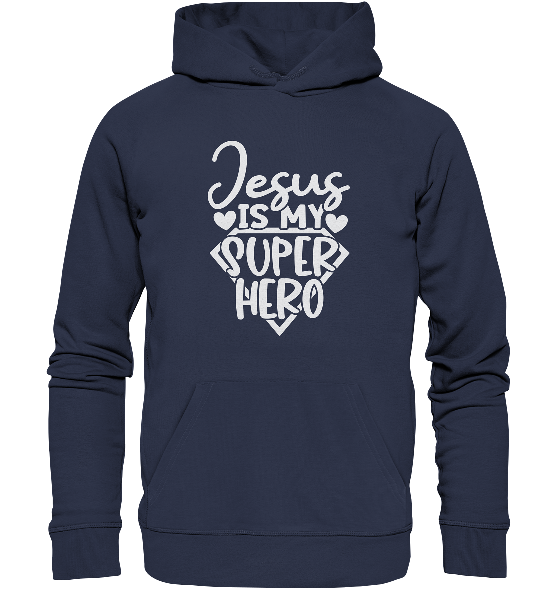 Jesus ist mein Superheld - Premium Unisex Hoodie