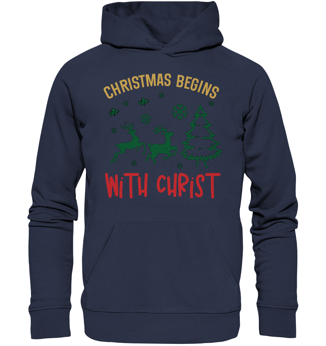 Christmas Begins with CHRIST - Premium Unisex Hoodie