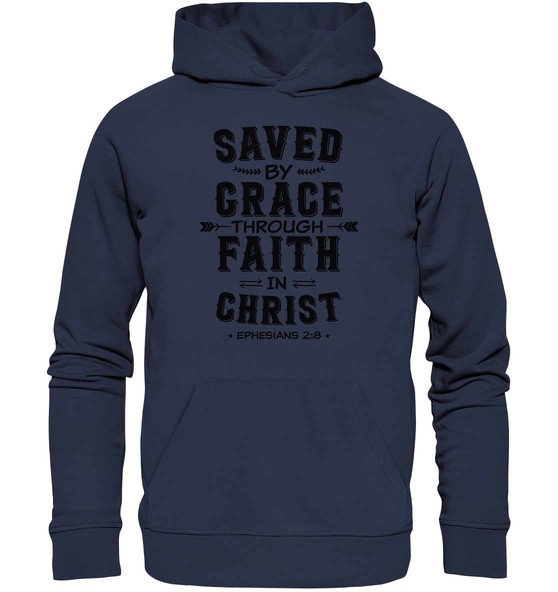 Saved by Grace through Faith in Christ  - Premium Unisex Hoodie