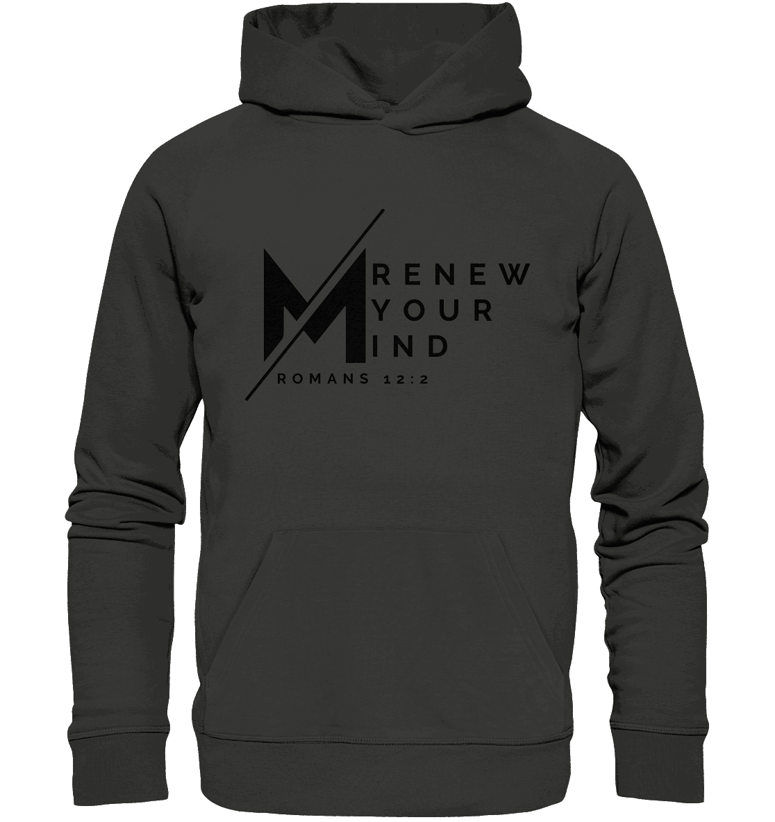 Erneuere deine Gedanken - Römer 12:2 - Premium Unisex Hoodie