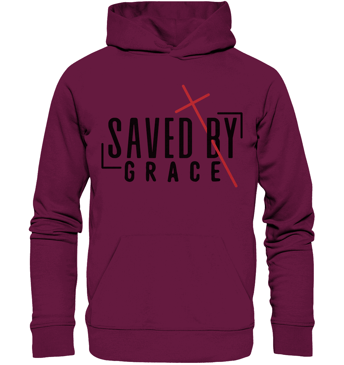 Saved by Grace – Ein kraftvolles Statement des Glaubens - Premium Unisex Hoodie