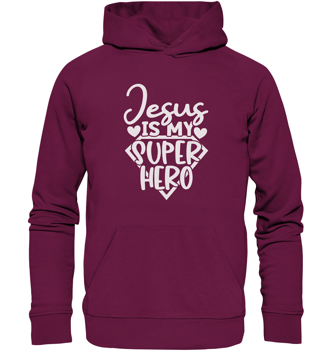 Jesus ist mein Superheld - Premium Unisex Hoodie