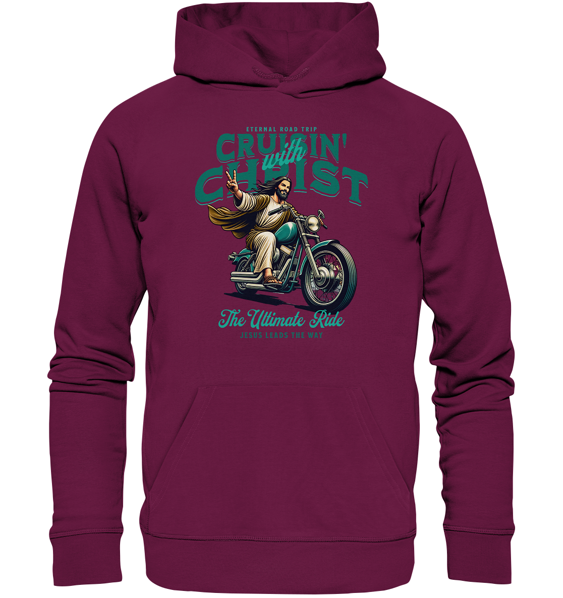 Eternal Road Trip – Cruisin' with Christ - Premium Unisex Hoodie