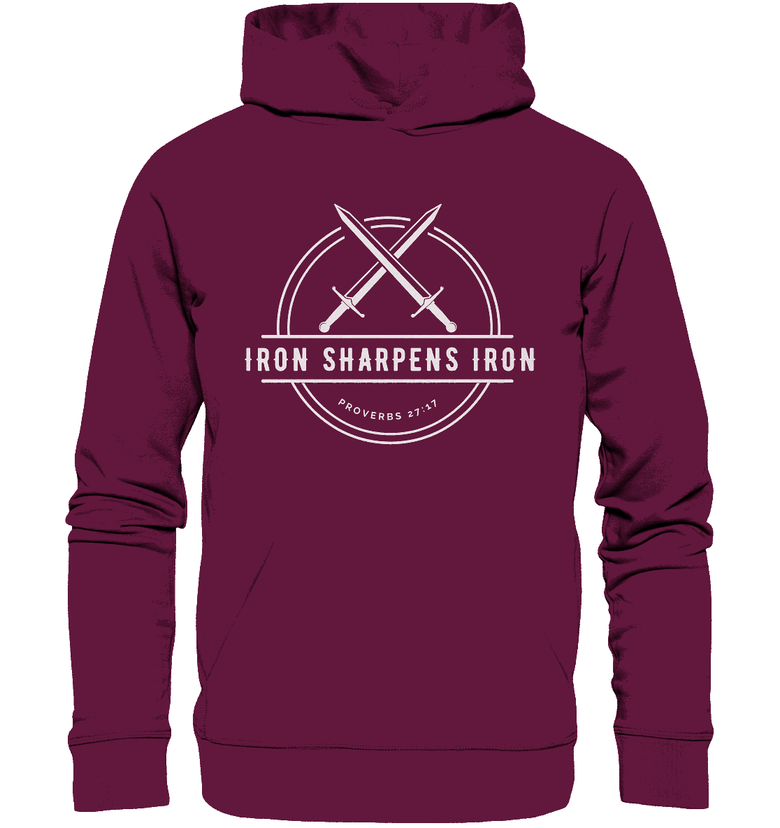 Eisen schärft Eisen - Inspiriert von Sprüche 27:17 - Premium Unisex Hoodie