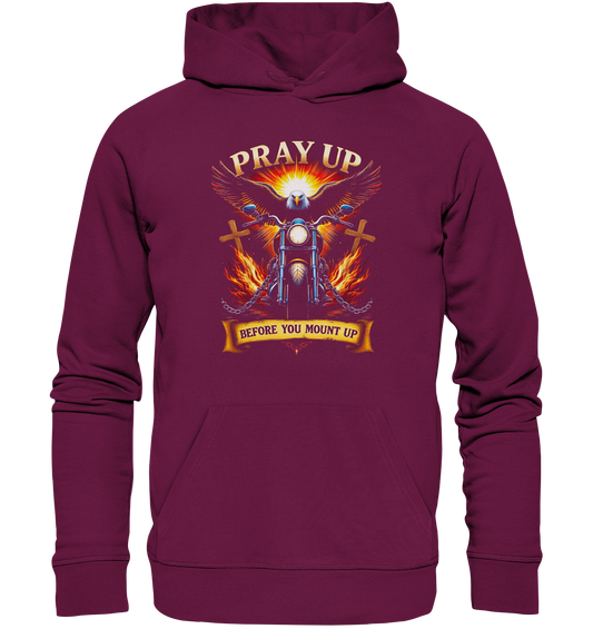 Pray Up Before You Mount Up - Premium Unisex Hoodie