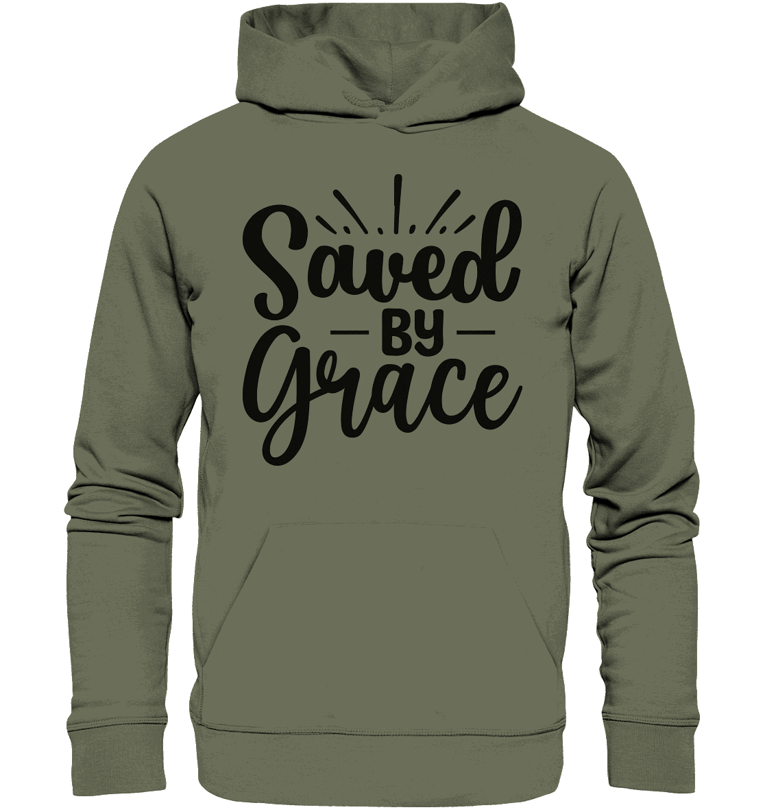 Saved by Grace – Dein Glaube, Dein Statement - Premium Unisex Hoodie