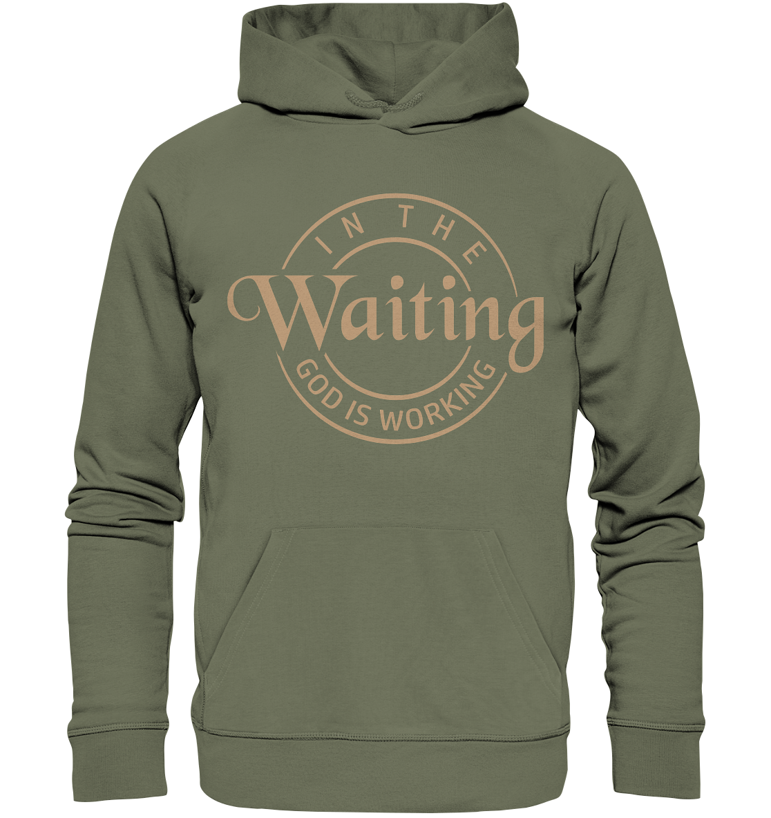 God works in waiting - Premium Unisex Hoodie