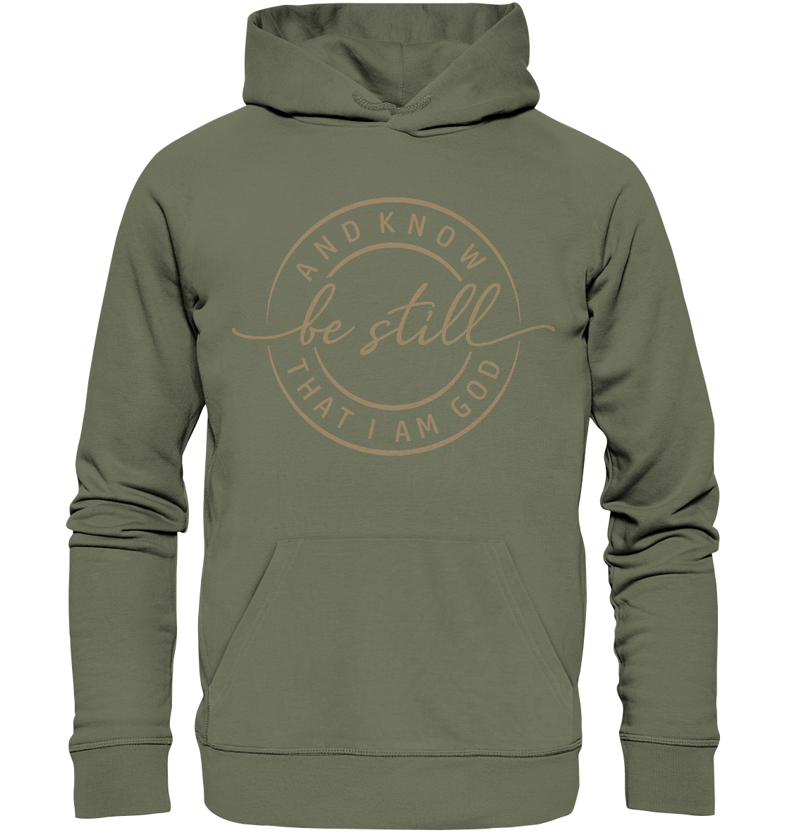 Sei still – und erkenne, dass ich Gott bin - Premium Unisex Hoodie