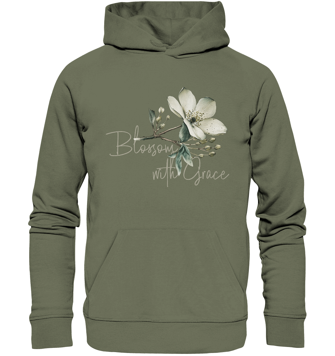 Blossom with Grace - Premium Unisex Hoodie