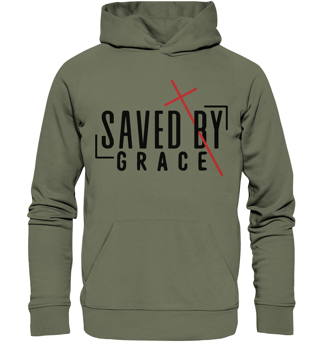 Saved by Grace – Ein kraftvolles Statement des Glaubens - Premium Unisex Hoodie