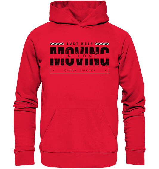 Unerschütterliche Liebe: Mit Jesus Christus in Bewegung bleiben - Premium Unisex Hoodie