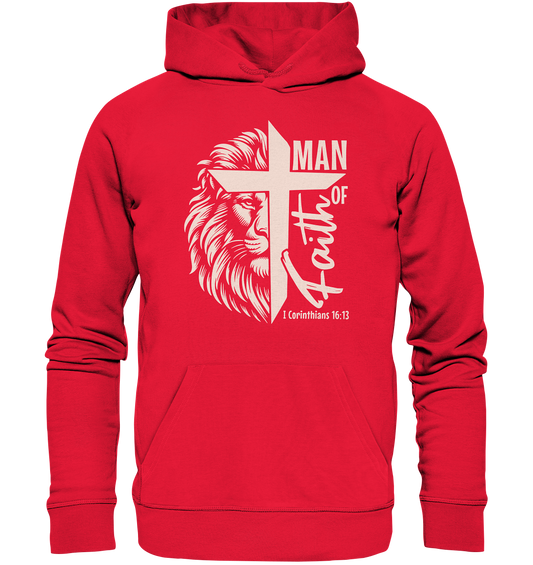 Man of Faith – 1 Corinthians 16:13 - Premium Unisex Hoodie