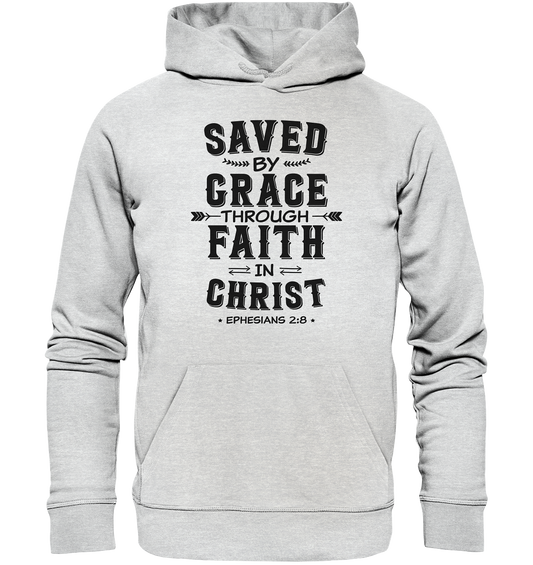 Saved by Grace through Faith in Christ - Premium Unisex Hoodie