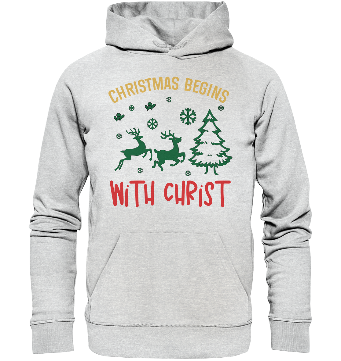 Christmas Begins with CHRIST - Premium Unisex Hoodie