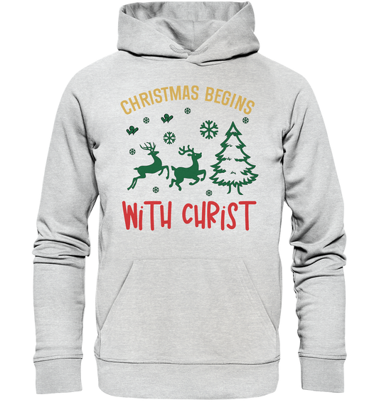 Christmas Begins with CHRIST - Premium Unisex Hoodie