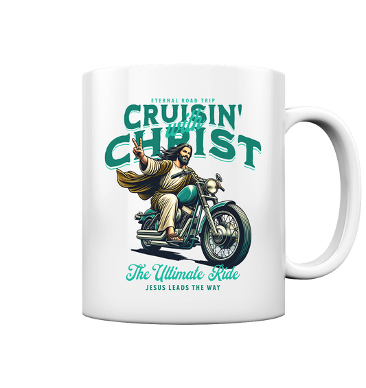 Eternal Road Trip – Cruisin' with Christ - glossy cup