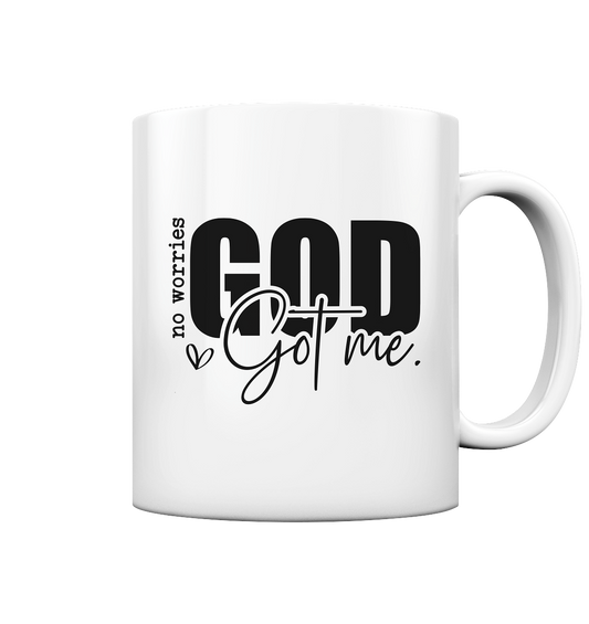 No worries, God holds me tight - Mug glossy