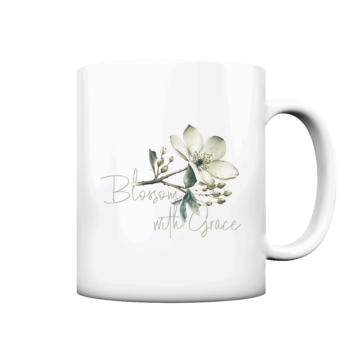 Blossom with Grace - Tasse matt